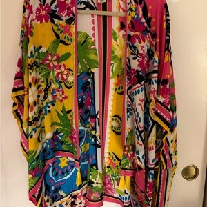 Nine West Multicolor Floral Kimono